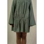 Hemis Gather Dress, Sage Green on itshemp.in