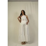Hemis Overlap Peeping Dress, Pristine White on itshemp.in