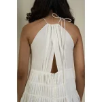 Hemis Overlap Peeping Dress, Pristine White on itshemp.in