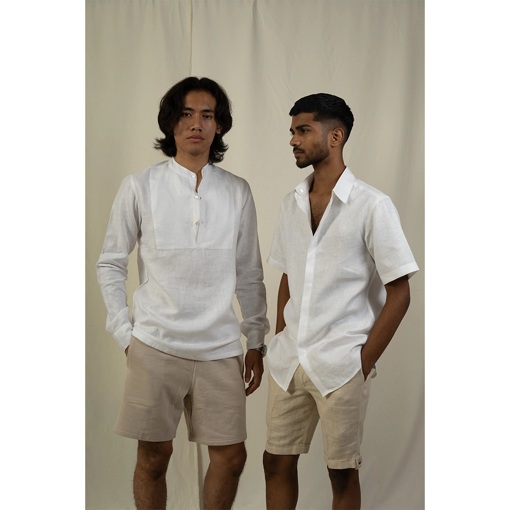 Hemis Pullover Shirt, Soft White on itshemp.in