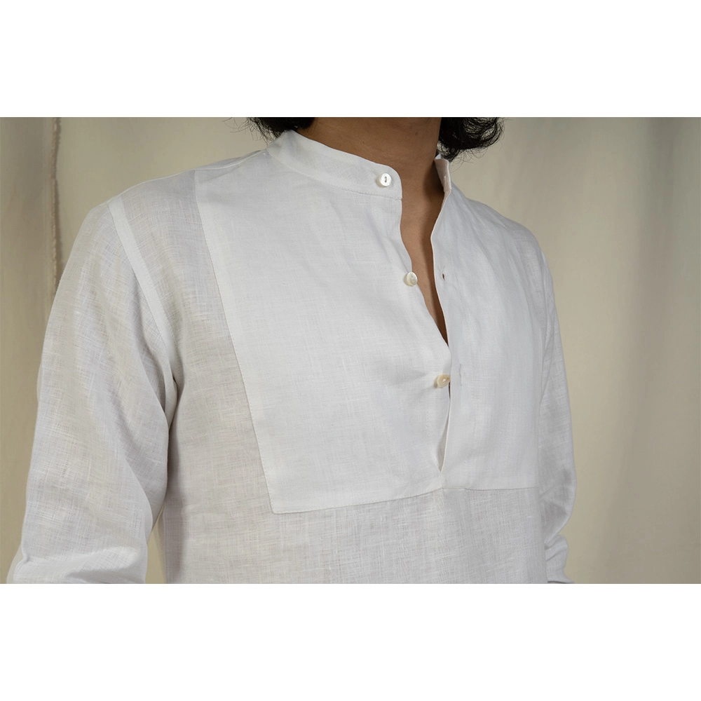 Hemis Pullover Shirt, Soft White on itshemp.in