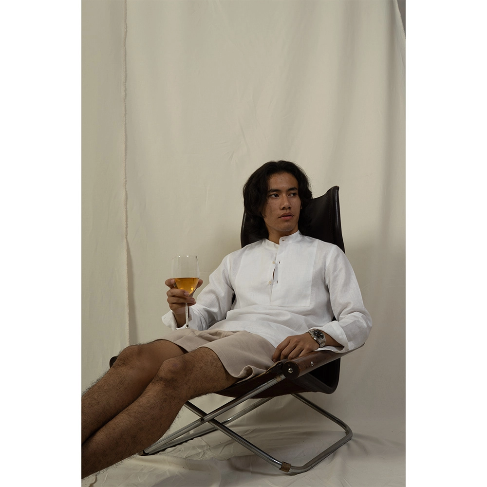 Hemis Pullover Shirt, Soft White on itshemp.in