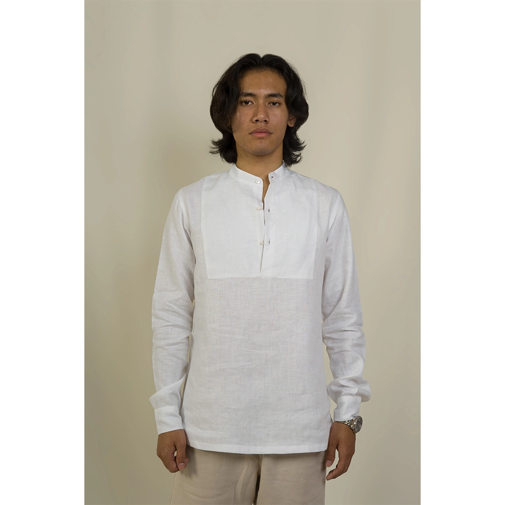 Hemis Pullover Shirt, Soft White on itshemp.in