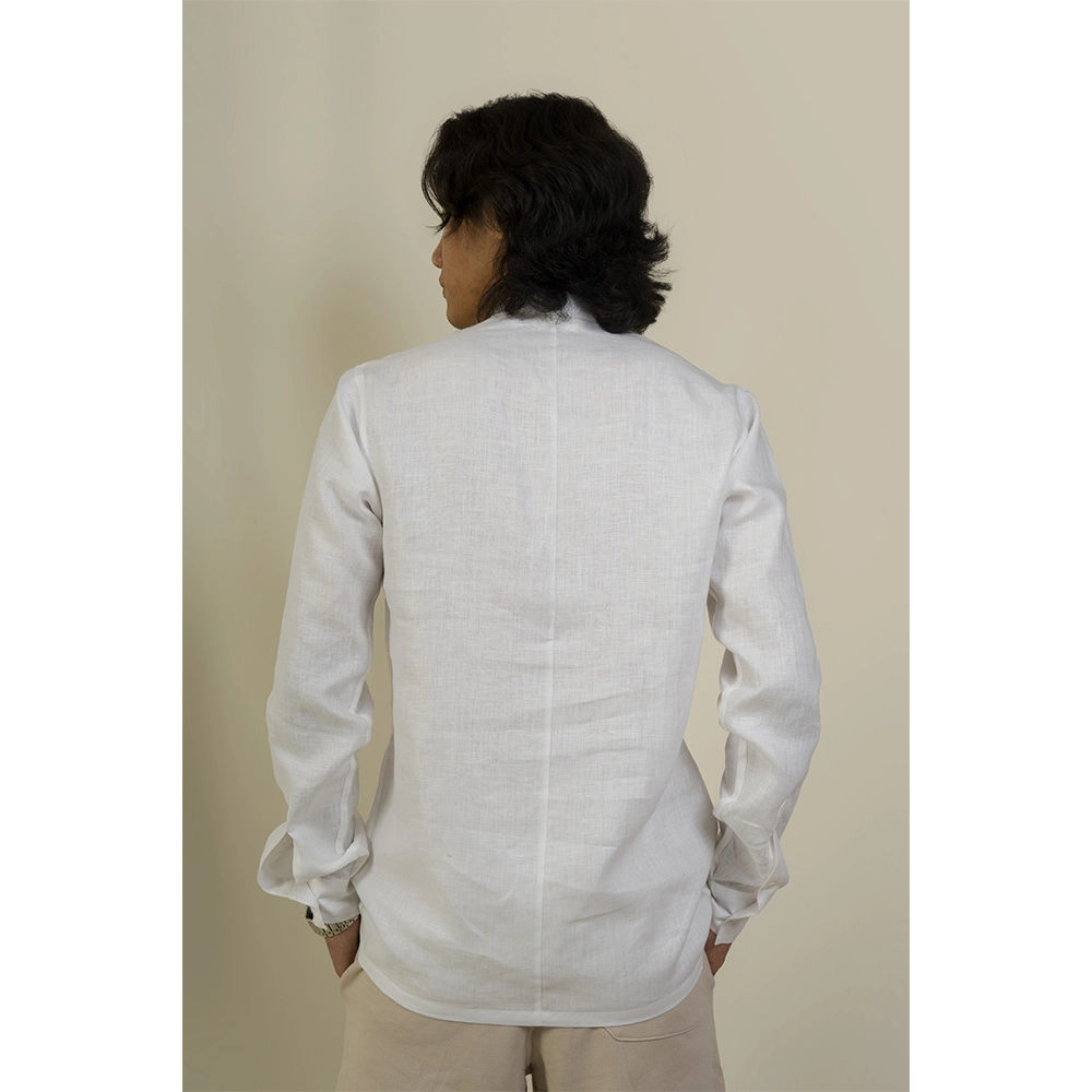 Hemis Pullover Shirt, Soft White on itshemp.in