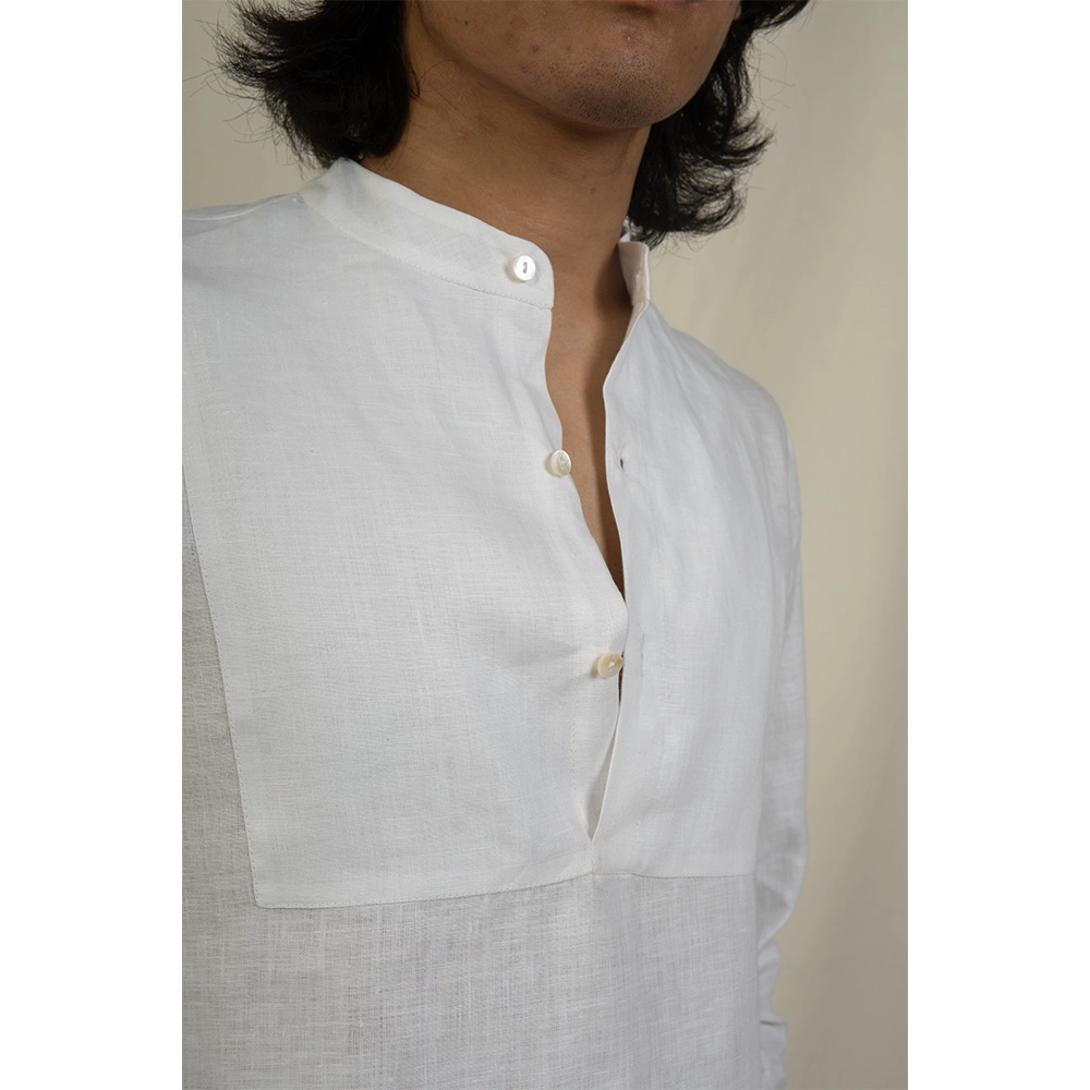 Hemis Pullover Shirt, Soft White on itshemp.in