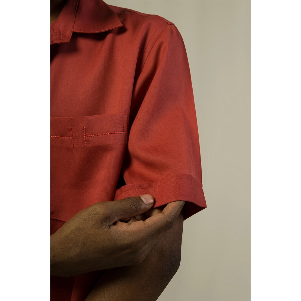 Hemis Pleated Placket Shirt, Astro Dust on itshemp.in