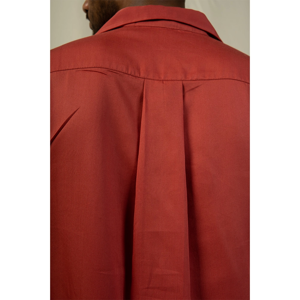 Hemis Pleated Placket Shirt, Astro Dust on itshemp.in