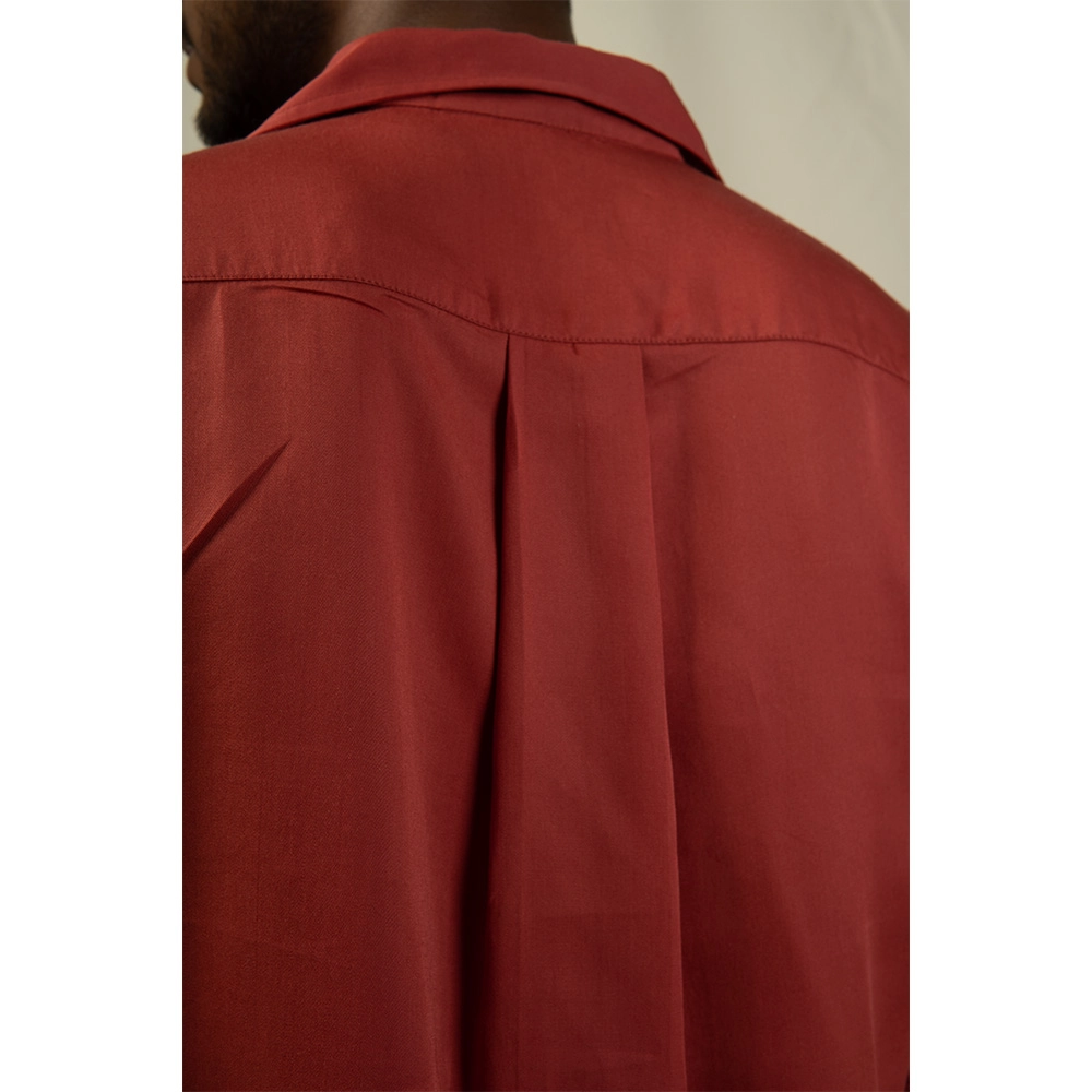 Hemis Pleated Placket Shirt, Astro Dust on itshemp.in