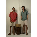 Hemis Horizontal Pleated Shirt, Deep Sage - Image 7