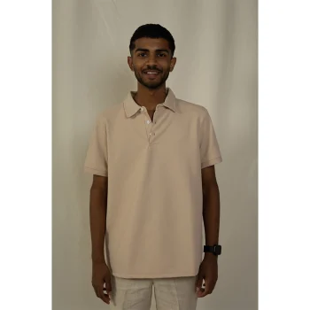 Hemis Waffled Polo, Soft Beige on itshemp.in