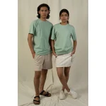 Hemis Round Neck T-Shirt, Sage Green on itshemp.in