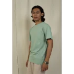 Hemis Round Neck T-Shirt, Sage Green on itshemp.in