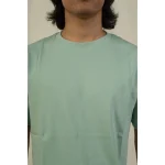 Hemis Round Neck T-Shirt, Sage Green on itshemp.in