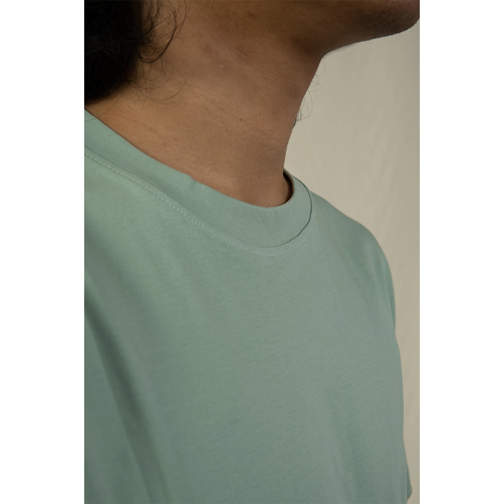 Hemis Round Neck T-Shirt, Sage Green on itshemp.in