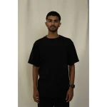 Hemis Round Neck T-Shirt, Smooth Black on itshemp.in