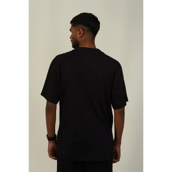 Hemis Round Neck T-Shirt, Smooth Black on itshemp.in