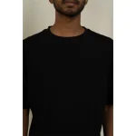 Hemis Round Neck T-Shirt, Smooth Black - Image 7