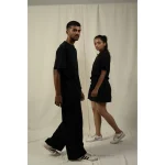 Hemis Round Neck T-Shirt, Smooth Black on itshemp.in