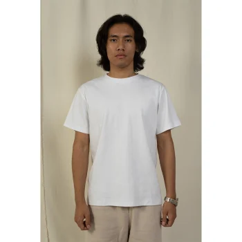 Hemis Round Neck T-Shirt, Soft Whiteon itshemp.in
