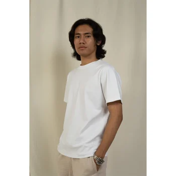Hemis Round Neck T-Shirt, Soft Whiteon itshemp.in