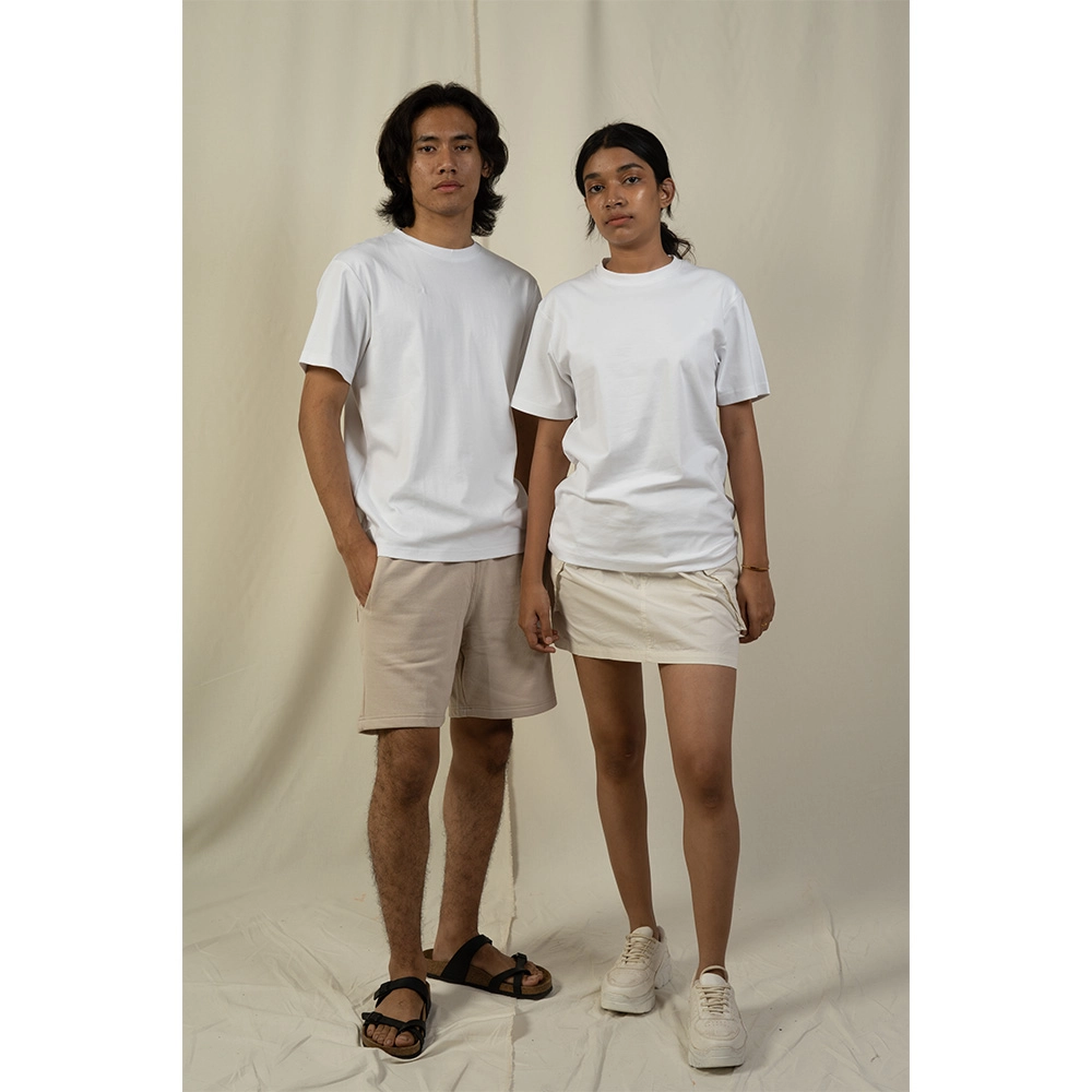 Hemis Round Neck T-Shirt, Soft Whiteon itshemp.in