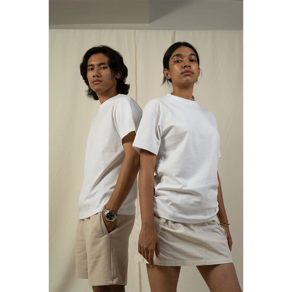 Hemis Round Neck T-Shirt, Soft Whiteon itshemp.in
