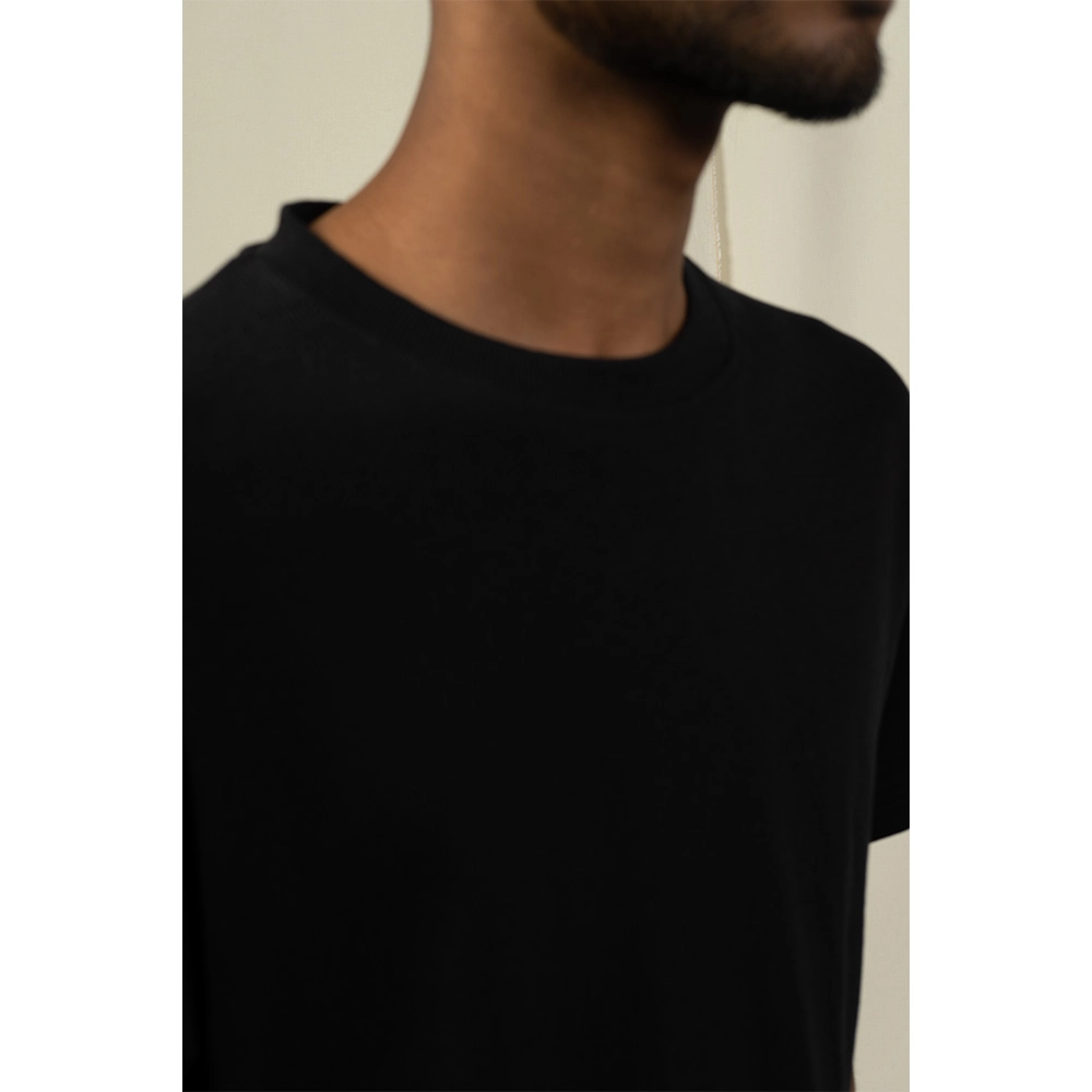 Hemis Crew Neck T-shirt, Cool Black on itshemp.in