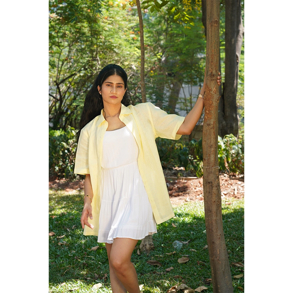 Hemis Sunlit Serenity Linen Shirt on itshemp.in