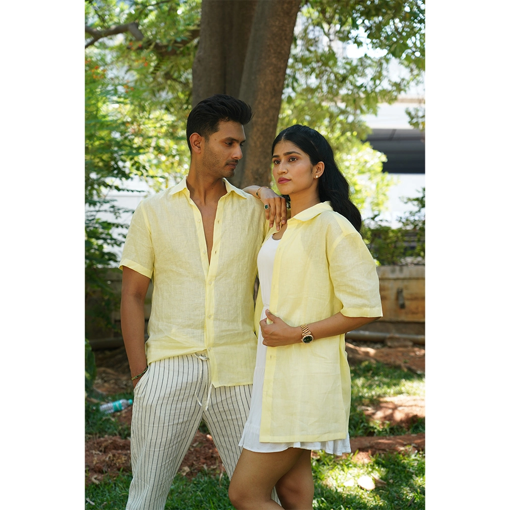 Hemis Sunlit Serenity Linen Shirt on itshemp.in