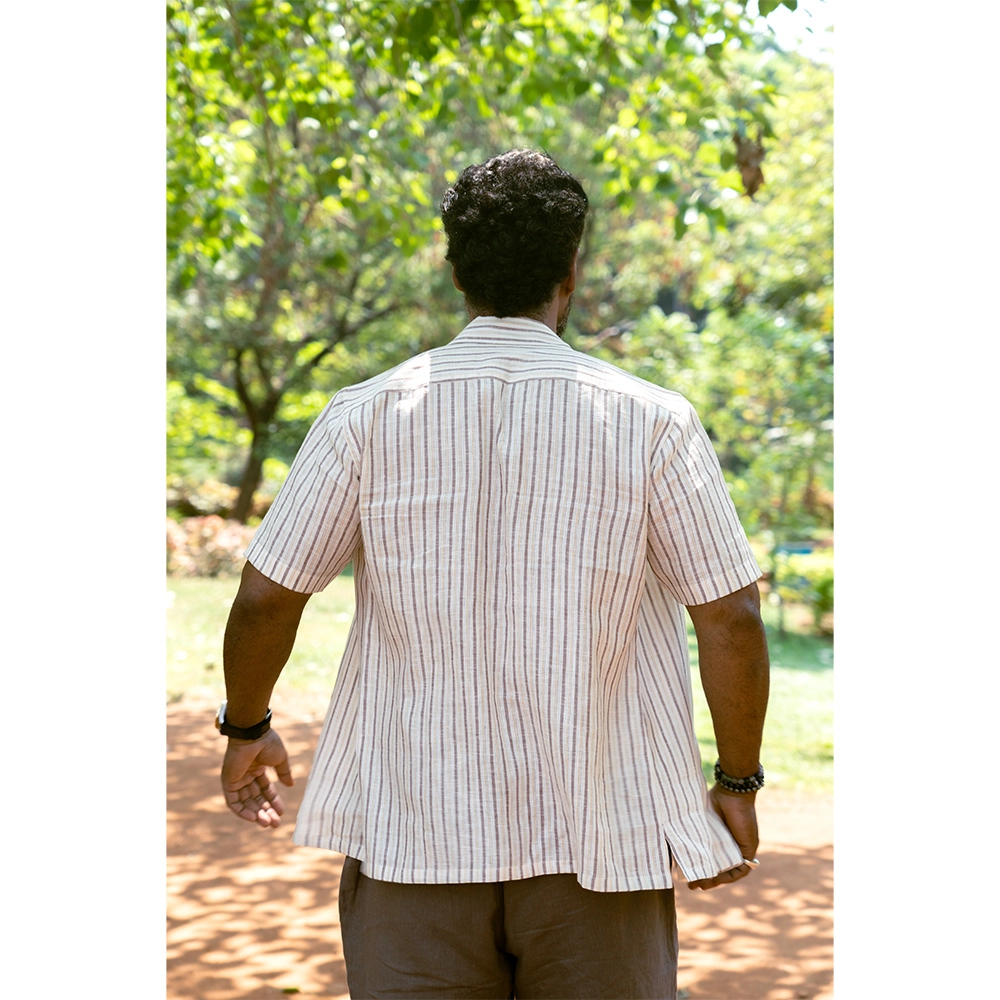 Hemis Speckled Sunbeam Linen Shirt on itsehmp.in