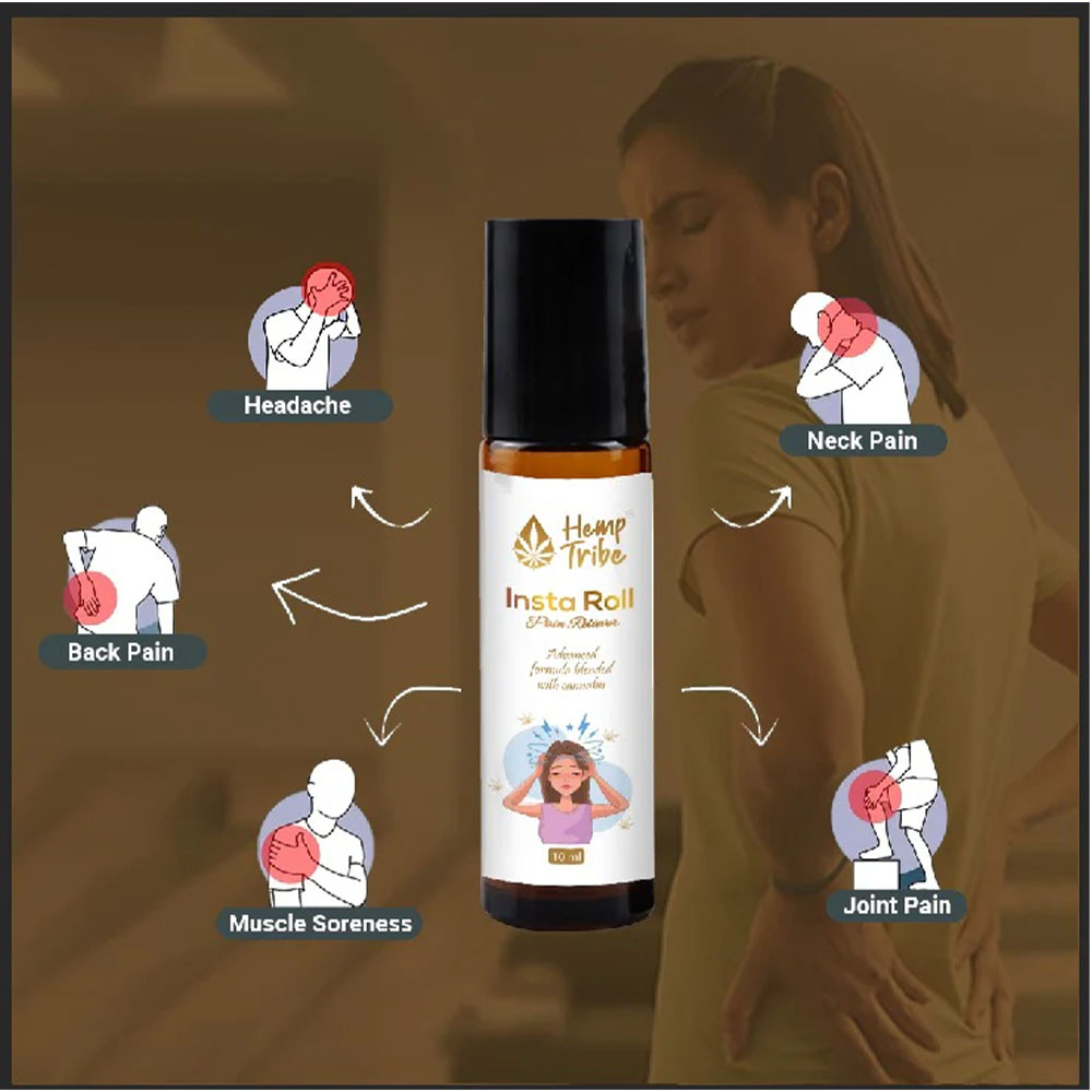 Hemp Tribe Insta Roll Pain Reliever, 10 ml - Image 4