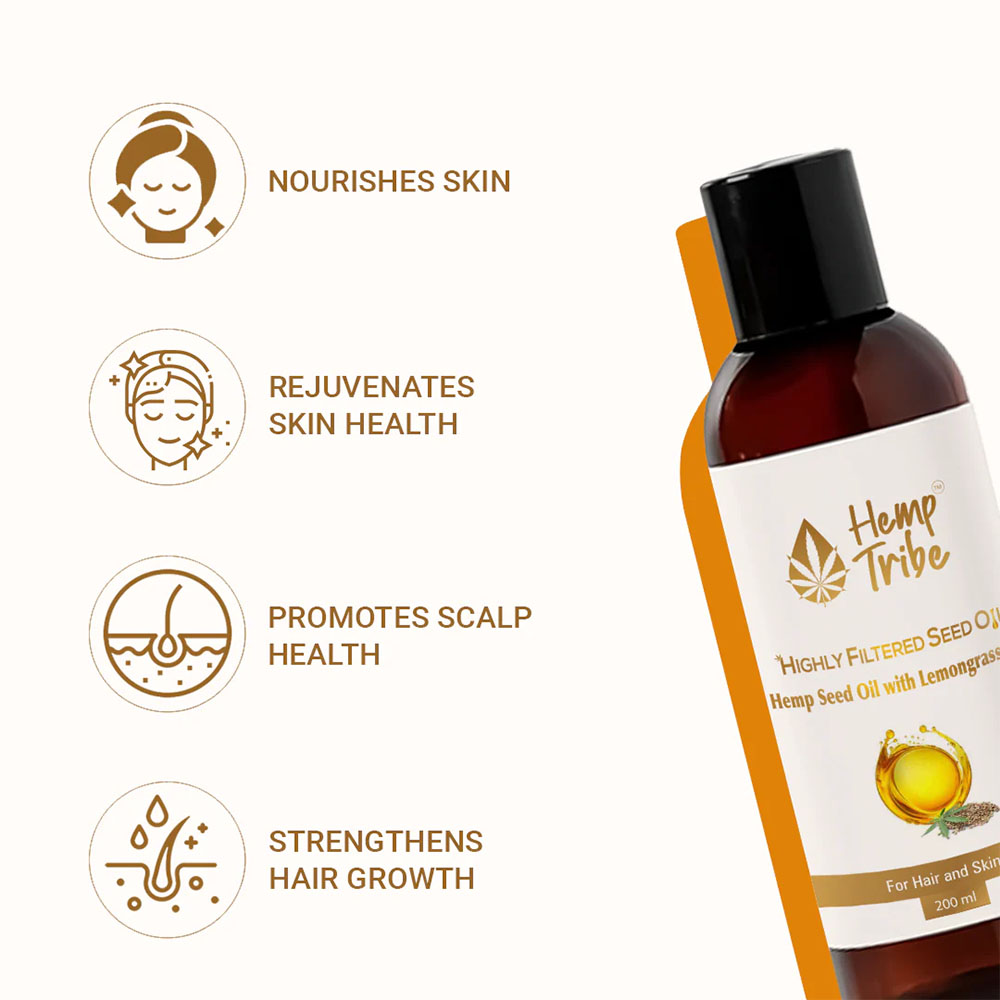 Hemp Tribe Highly Filtered Seed Oil, 200 ml - Image 3