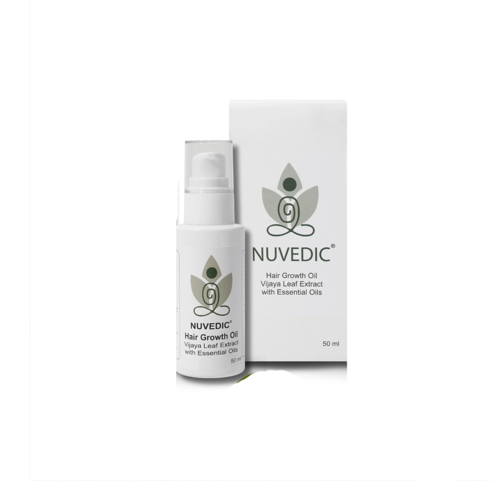 Nuvedic Hair Growth Oil Vijaya Leaf Extract with Essential Oils 50ml on itshemp.in