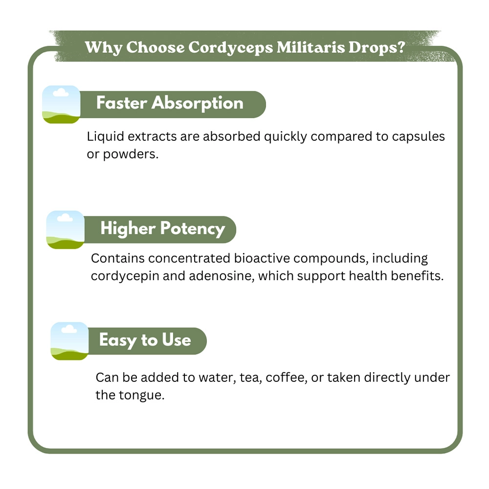 Nuvedic Cordyceps Militaris Drops, 30 ml on itshemp.in