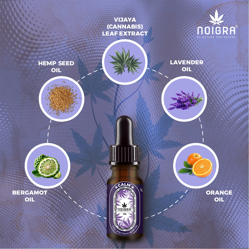 Noigra Calm Sublingual Drops, (10ml - 30ml) on itshemp.in