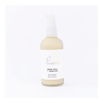 River Remedy Hemp Massage Lotions-Geranium + Vanilla on itshemp.in