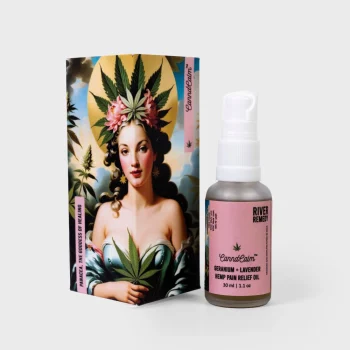 River Remedy HEMP PAIN RELIEF OIL- GERANIUM + LAVENDER on itshemp.in