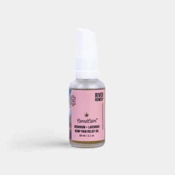River Remedy HEMP PAIN RELIEF OIL- GERANIUM + LAVENDER on itshemp.in