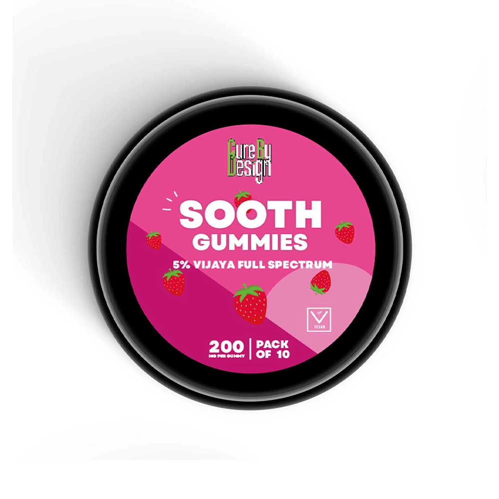 Cure By Design CBD Vijaya Gummies, 50 mg (10 Gummies) on itshemp.in