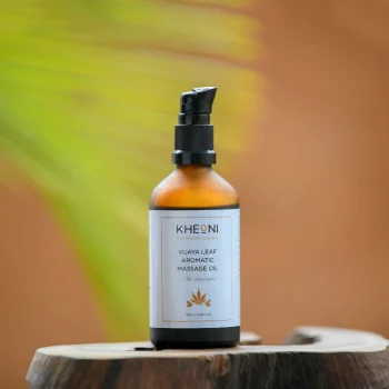 Kheoni Vijaya Leaf Aromatic Massage Oil, 100ml on itshemp.in