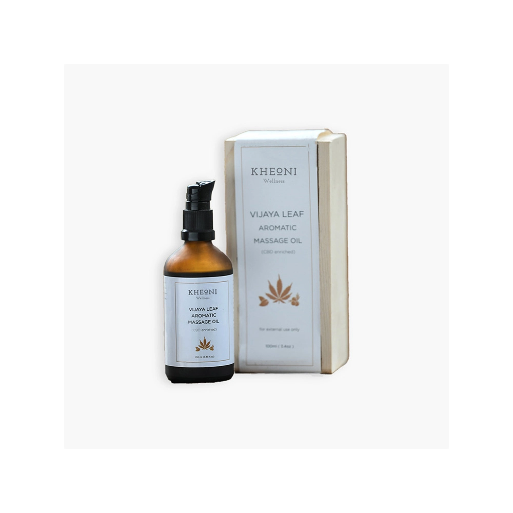 KH217003_2 Kheoni Vijaya Leaf Aromatic Massage Oil, 100ml on itshemp.in