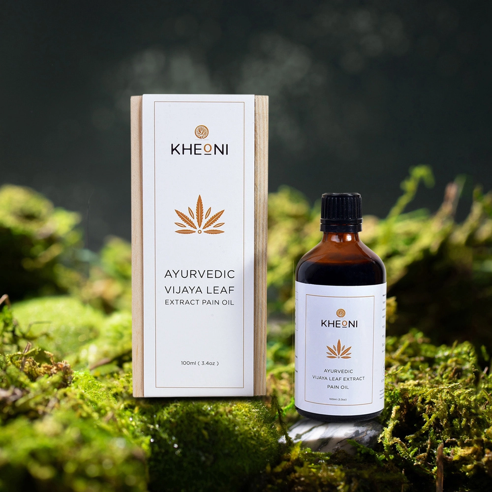 Kheoni Ayurvedic Vijaya Leaf Extract Pain Oil, 100ml - Image 4