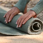 Kheoni Ayurvedic Yoga Mat, Green - Image 3