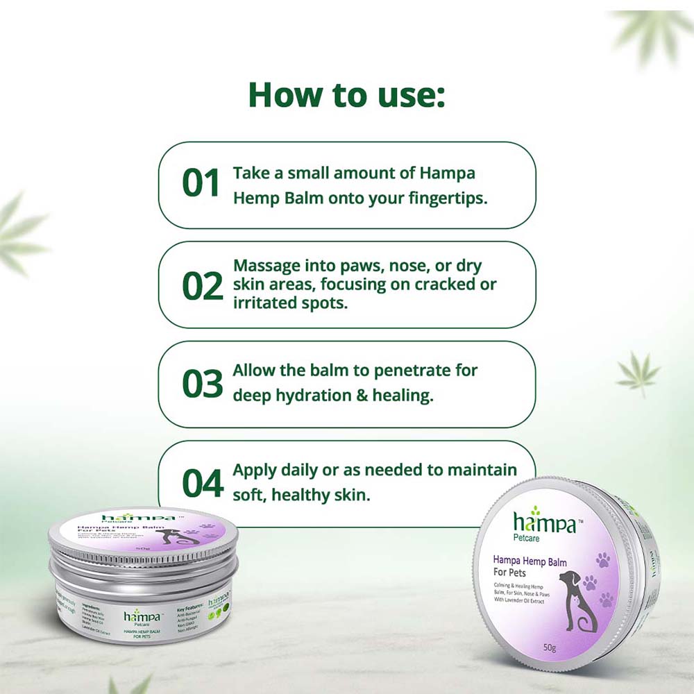 Hampa Hemp Balm for Pets 50g - Image 6