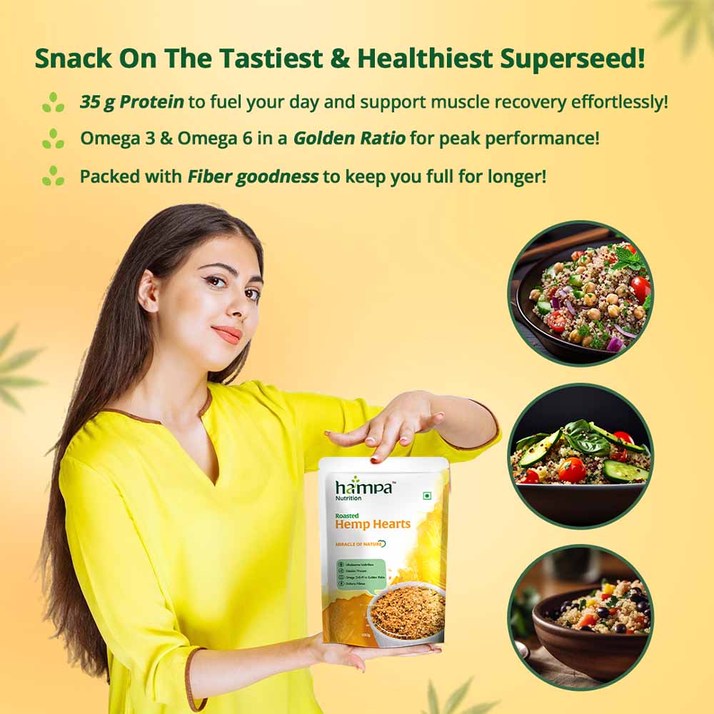 Roasted Hemp Hearts- Plain Roasted 100g - Image 5