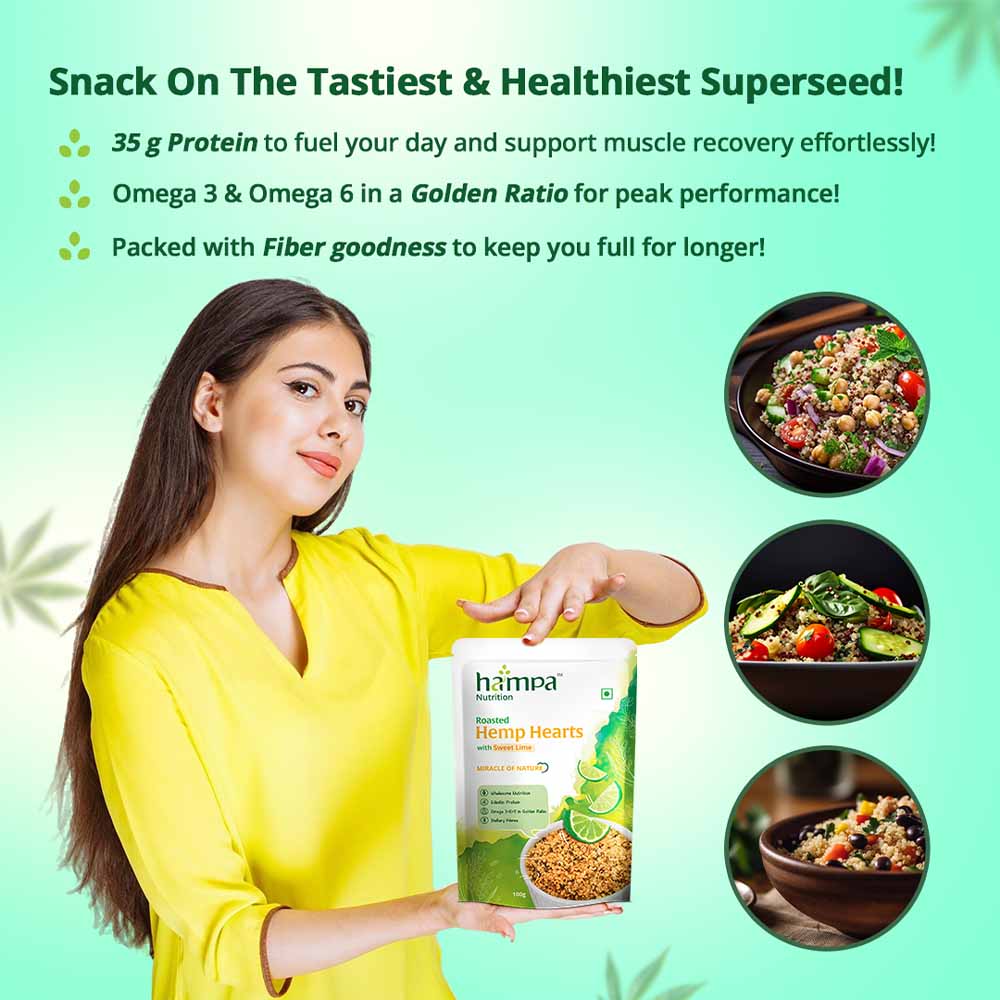 Roasted Hemp Hearts- Sweet Lime- 100g - Image 6