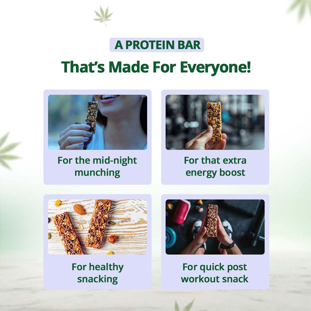 Hampa Hemp Protein Bar 50g - Mixed Flavours X 6 - Image 6