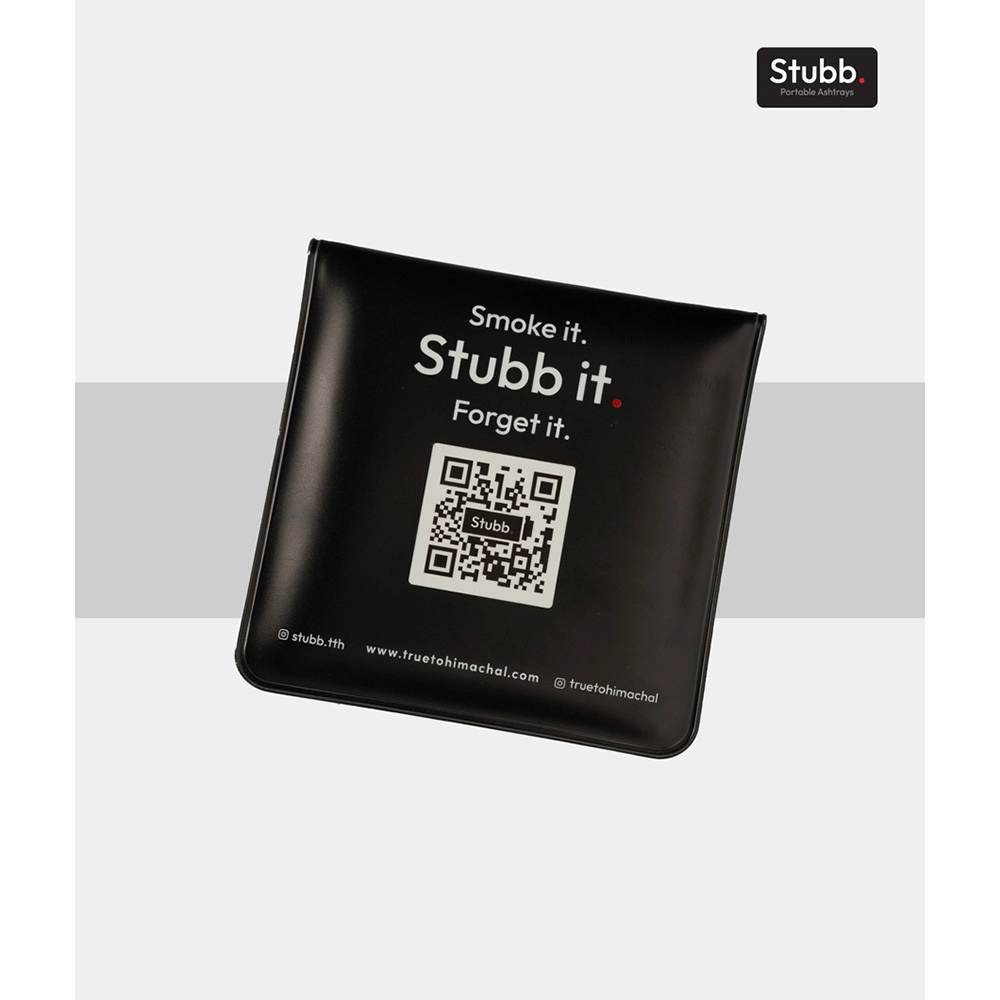 Stubb - Portable Ashtray - EVA Plastic, Black on itshemp.in