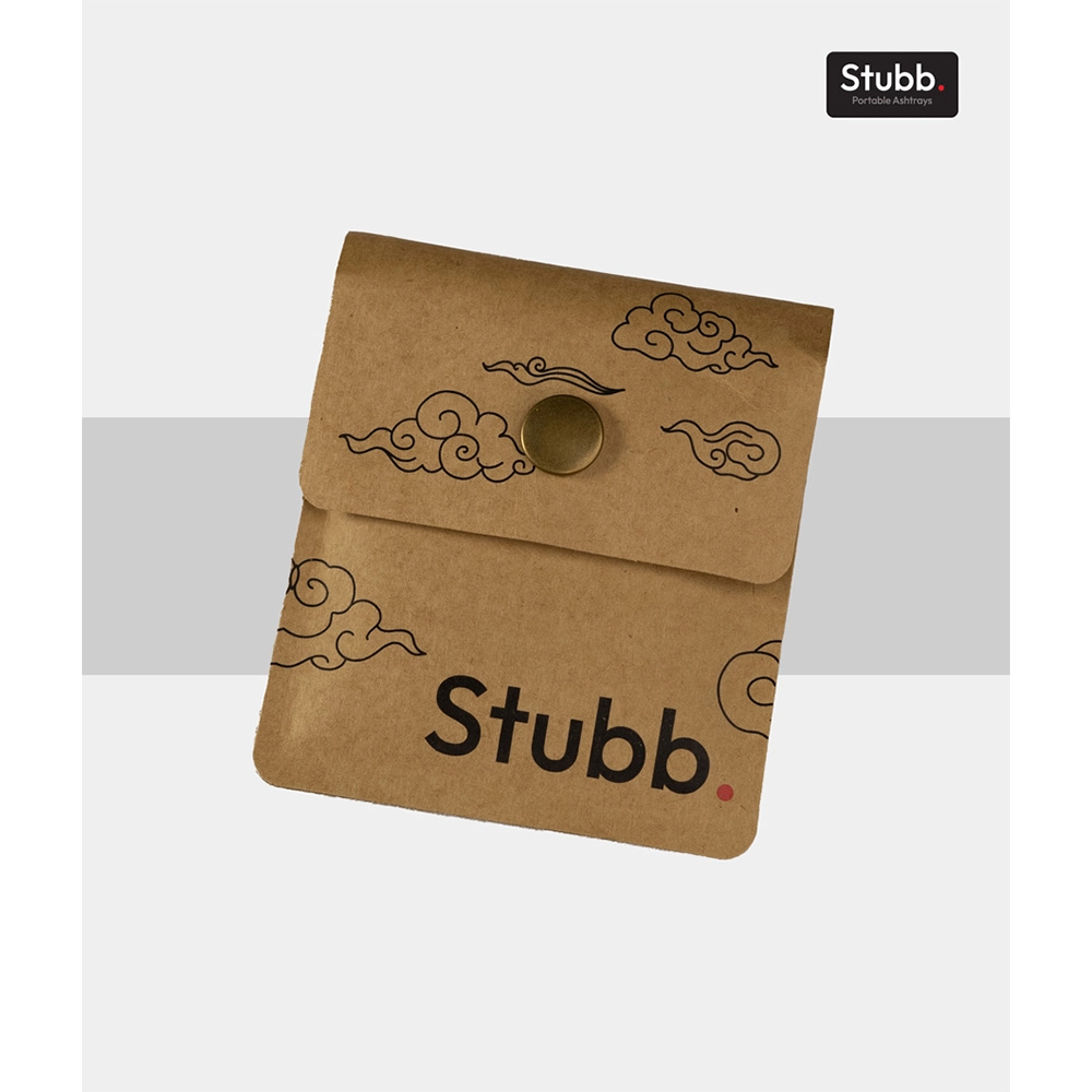 "Stubb - Portable Ashtray - Kraft Paper, Brown on itshemp.in