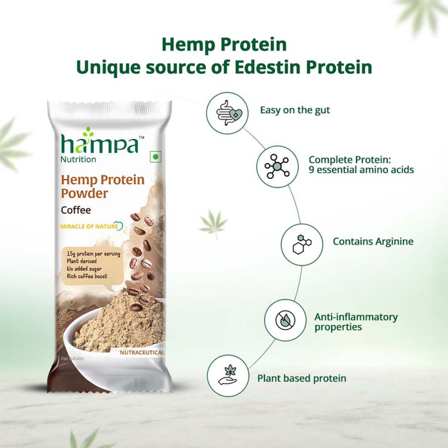 Hampa Protein powder- Coffee- Pack of 3 - Image 6